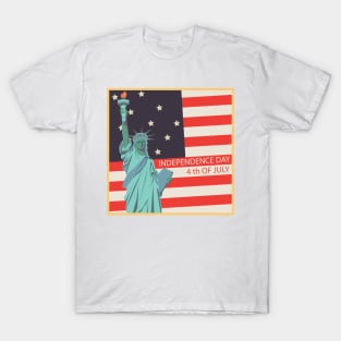 independence day usa vintage liberty america united states retro T-Shirt